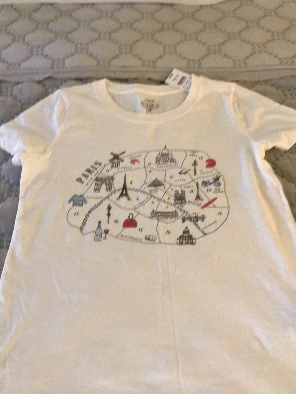 J. Crew Paris Map Graphic Tee
